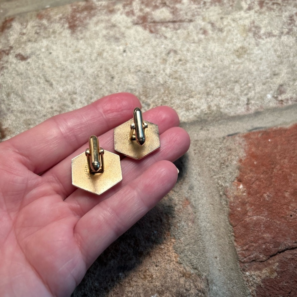 Vintage Swank Cuff Links & Tie Clip - Picture 7 of 12